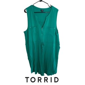 Torrid Green Dress With Pockets